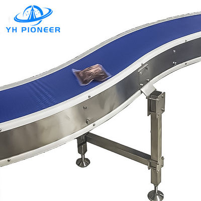 Harga yang bagus Sistem Conveyor Kantong Konstruksi Baja Rustless, Bag Handling Conveyor 220V 50HZ on line