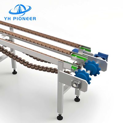Harga yang bagus Mesin Conveyor Rantai Ganda Kapasitas Tinggi Pengolahan Bahan Sertifikat CE on line