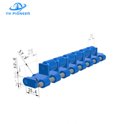 Harga yang bagus Sabuk Modular POM Fleksibel dengan Roller untuk Pengangkutan Bahan yang Lemes dan Dapat Diandalkan on line
