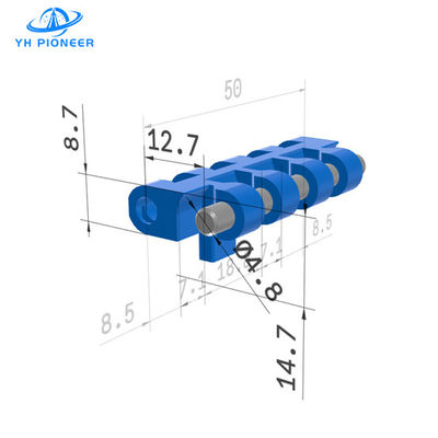 Harga yang bagus Sabuk modular berventilasi dengan permukaan POM berlubang untuk kebutuhan transportasi farmasi on line