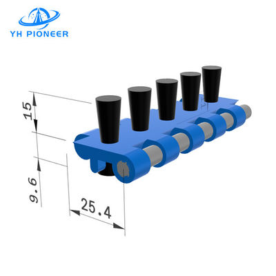 Harga yang bagus 85mm Lebar Conveyor Modular Belt Dengan Sikat Untuk Penanganan Bahan Dan Pembersihan on line
