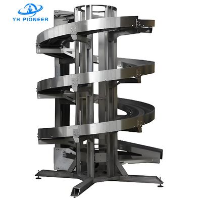 Harga yang bagus Low Noise Carbon Steel Spiral Lifting Conveyor Dengan Kapasitas Pemuatan 200-2000kg on line