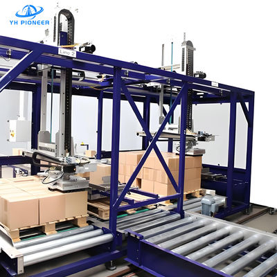 Harga yang bagus Sistem Palletizing Gantry yang Kuat dengan Ukuran Palet yang Dapat Dikustomisasi dan Konsumsi Udara 110L/min on line