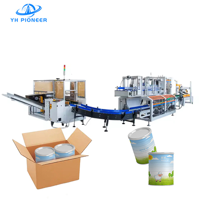 Harga yang bagus Mesin pengemasan kaleng bubuk susu otomatis penuh untuk pengemasan cepat dan andal on line