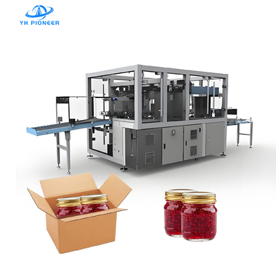 Harga yang bagus Lini Pengemas Kotak Otomatis untuk Botol Kaleng Selai Botol Mesin Pengemas Kotak Kardus on line