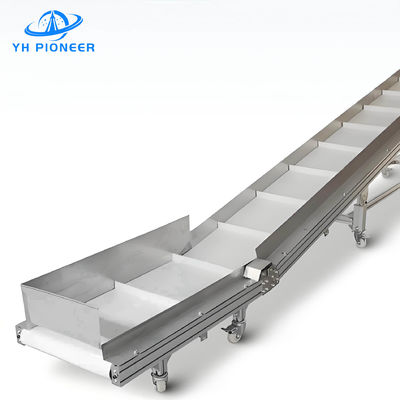 Harga yang bagus Sistem konveyor kantong makanan stainless steel, mesin sabuk konveyor kecepatan disesuaikan on line