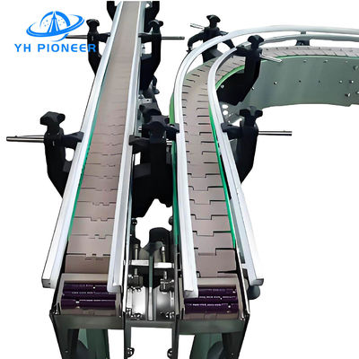 Harga yang bagus Synchronized Multi Column Chain Plate Conveyor untuk penanganan botol yang akurat on line
