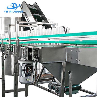 Harga yang bagus Desain Hygienic Conveyor Pengangkutan Botol Tanpa Tekanan Dengan Bahan gesekan yang Ditingkatkan on line