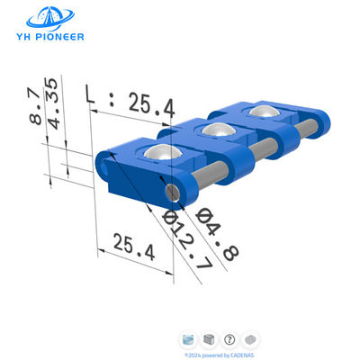Harga yang bagus Polyoxymethylene POM Plastic Modular Belt With Roller Untuk Otomatisasi Dan Sorting on line