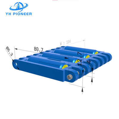 Harga yang bagus Rantai Conveyor Roller yang dapat disesuaikan dengan bahan POM dan PP tahan aus on line