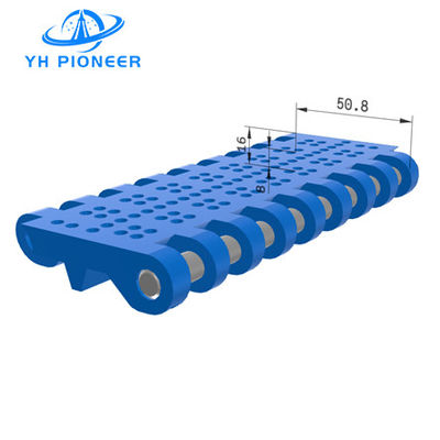 Harga yang bagus Plat rantai conveyor perforated dengan POM untuk industri minuman dan bir on line
