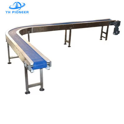 Harga yang bagus Sistem Conveyor Botol Air Fleksibel, POM Chain Plate Bottling Line Conveyo 10kg on line