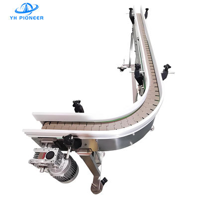 Harga yang bagus Kerangka baja yang dapat disesuaikan Piring Conveyor Chain Plate dengan bahan sabuk POM on line