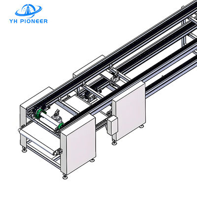 Harga yang bagus Industrial Double Speed Roller Chain Conveyor Dengan Profil Aluminium Modular on line