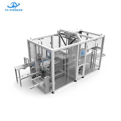 Harga yang bagus Spider Hand Carton Packer Mesin Pengemasan Kasus Otomatis 9.4KW Kecepatan yang disesuaikan on line