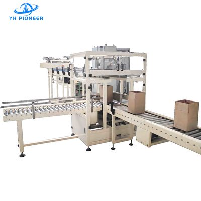 100-300cpm Bisa botol Case Packing Machine Dengan Goresan Bebas Chain Board Conveyor
