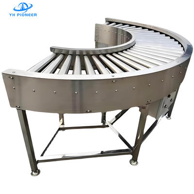 Harga yang bagus Conveyor pemutar rol yang disesuaikan dengan baja atau bingkai galvanis Daya motor variabel untuk operasi yang andal on line