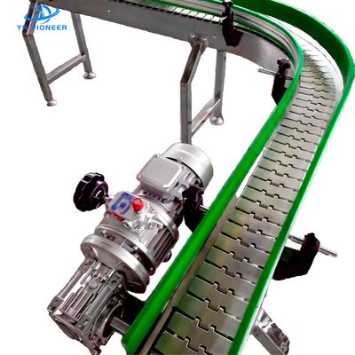 Harga yang bagus Sistem Conveyor Botol Presisi Tinggi Dengan Kecepatan 20m/Min Dan Ketinggian Meja yang Bisa Disesuaikan Untuk Penanganan Botol yang Dapat Diandalkan on line