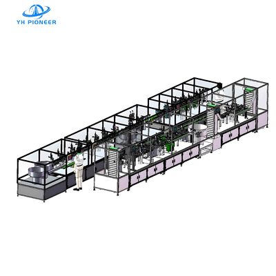 Harga yang bagus Efisiensi Tinggi Rantai perakitan kecil untuk produksi meter air dengan 20-25pcs / min Kapasitas dan Automatic Feeding on line