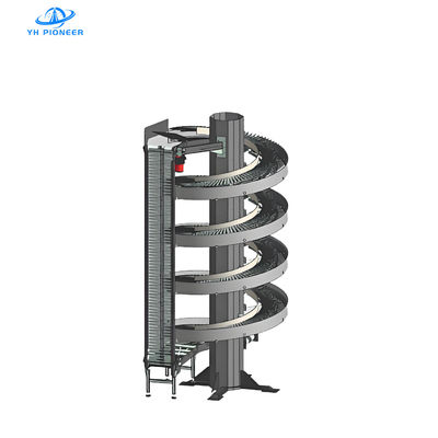 Harga yang bagus Conveyor lift spiral hemat ruang dengan struktur kompak untuk penanganan material vertikal yang efisien on line