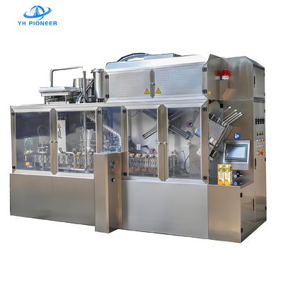 Harga yang bagus Sistem Pengisian Minuman Otomatis Tinggi dengan Desain Modular Untuk Produksi Cold-Fill yang Stabil 27KW Daya 3000 Karton / Jam 304 Baja Tahan Karat on line