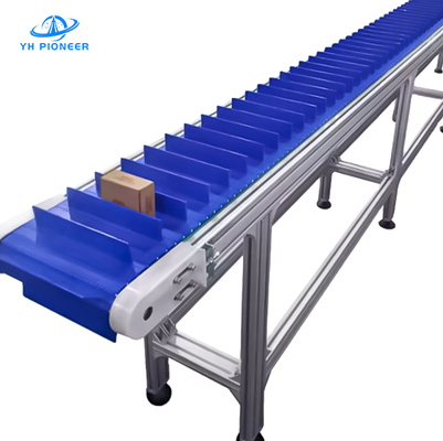 kualitas Kerangka baja tahan karat Conveyor modular Kontrol PLC yang dapat disesuaikan Posisi yang akurat pabrik